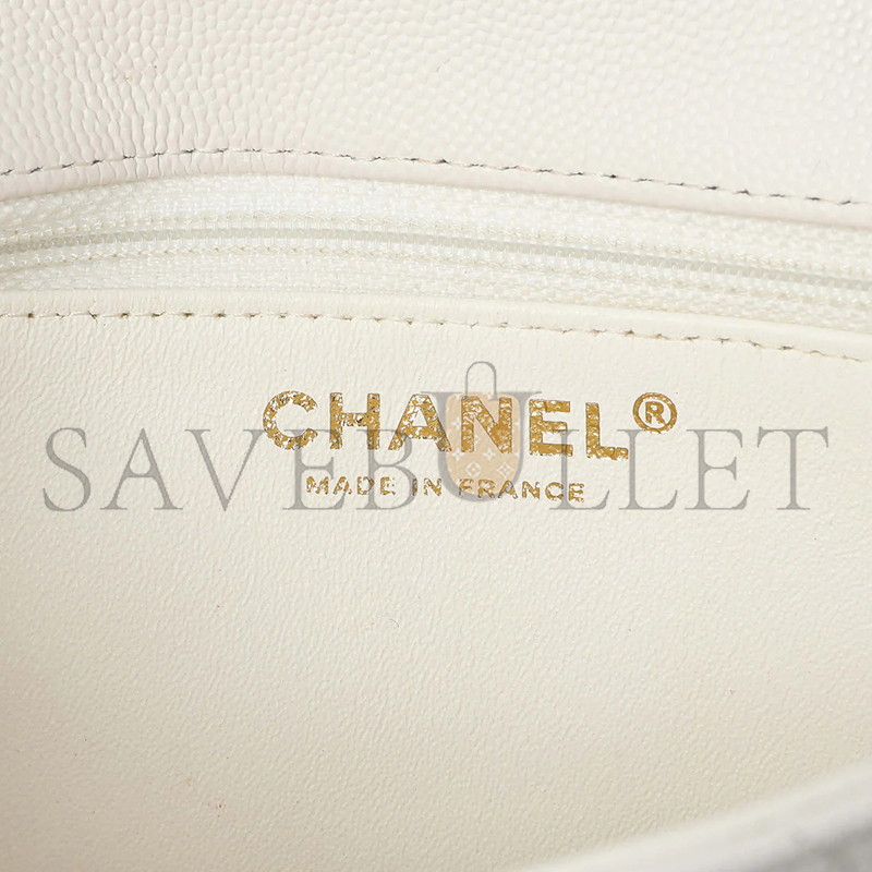 CHANEL QUILTED CAVIAR FLAP CLUTCH (28*20*3cm)
